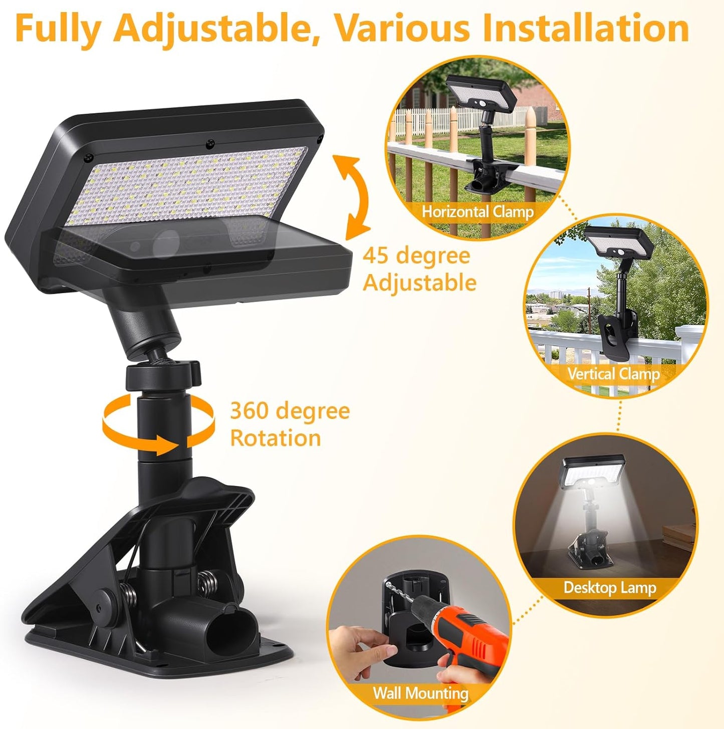 LightMate Clip-On Solar Light | No Wires, No Drilling