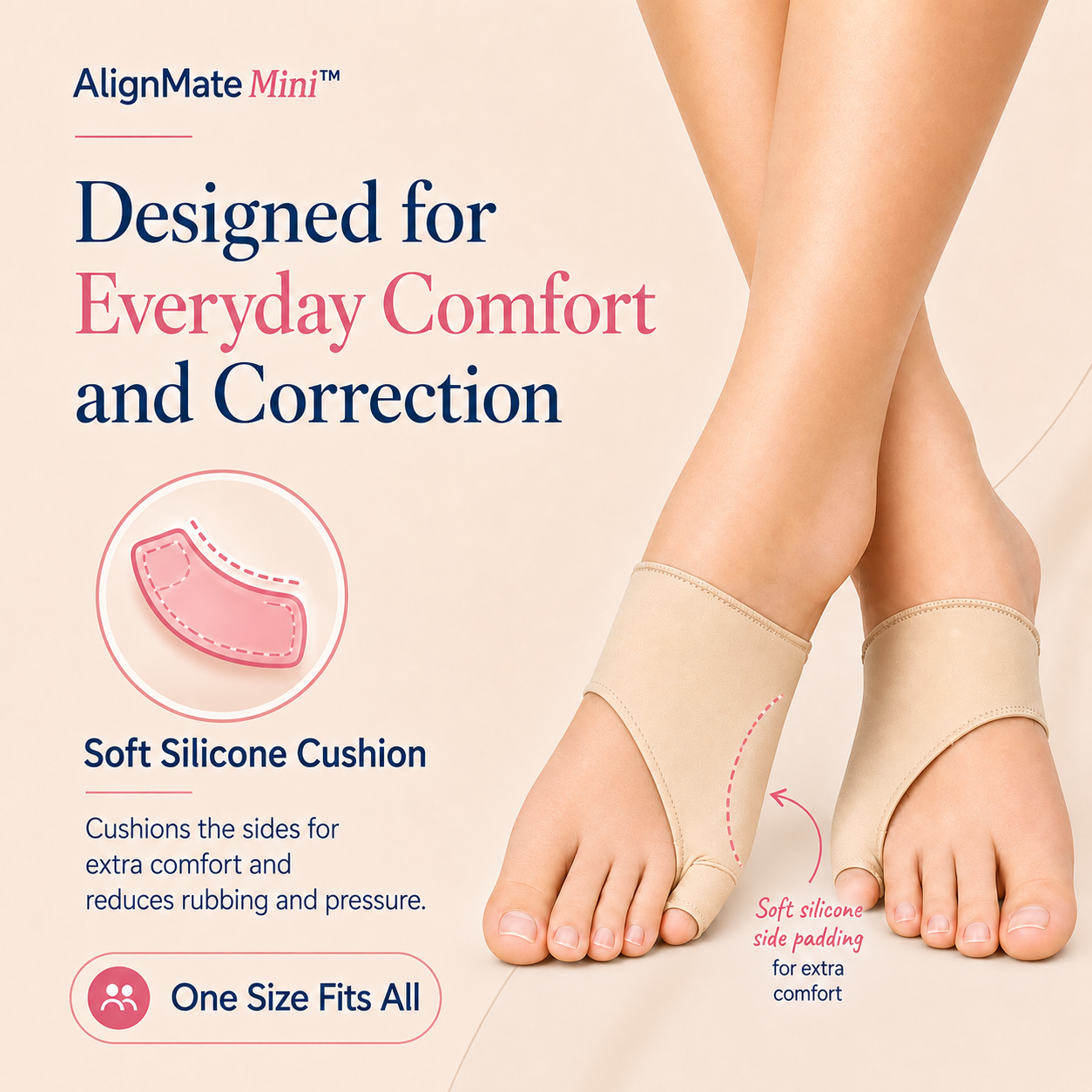 AlignMate Mini™ — First-Ever Pinky Toe Bunion Corrector