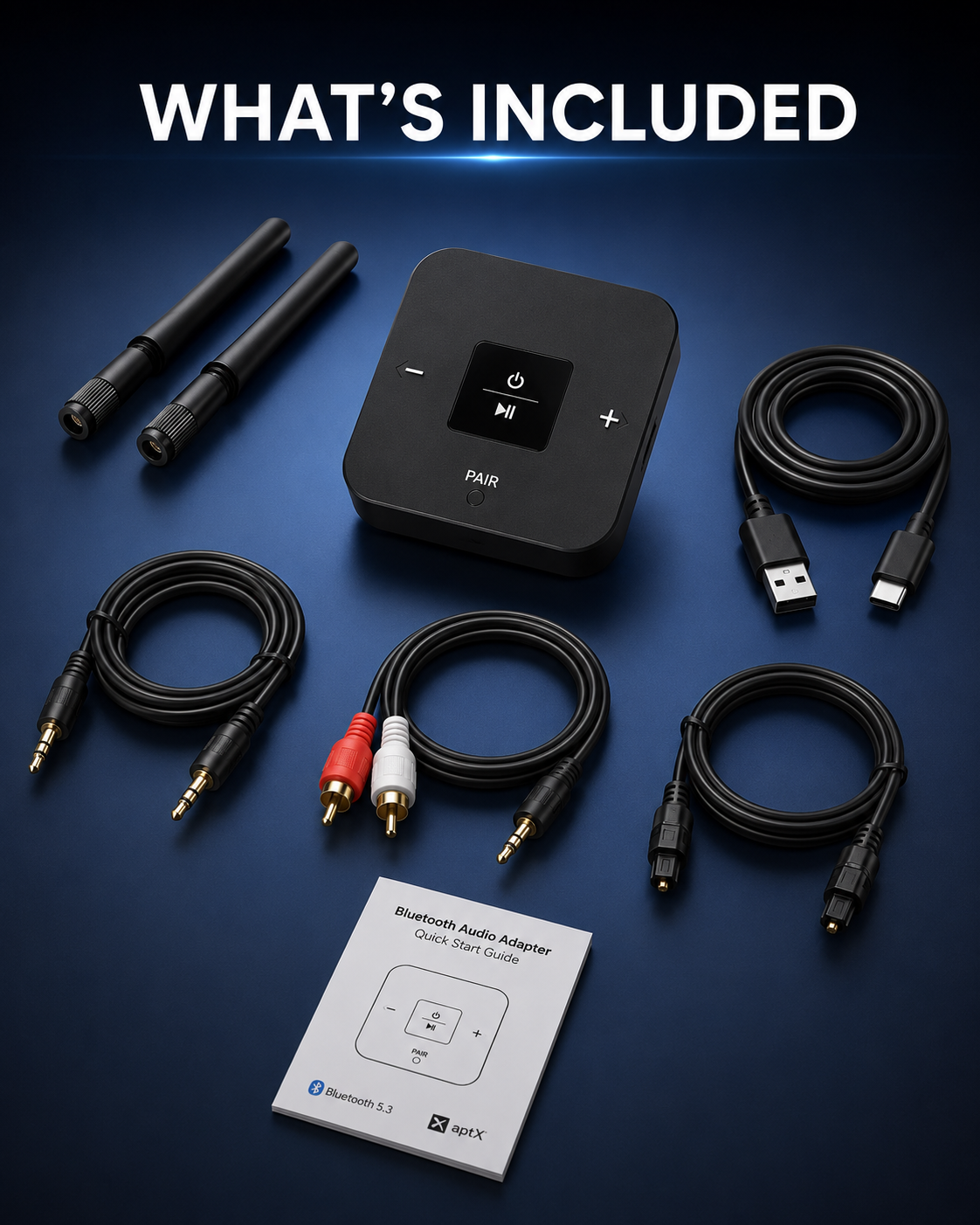 QuietCast Bluetooth TV Audio Adapter-Watch TV Without Disturbing Anyone