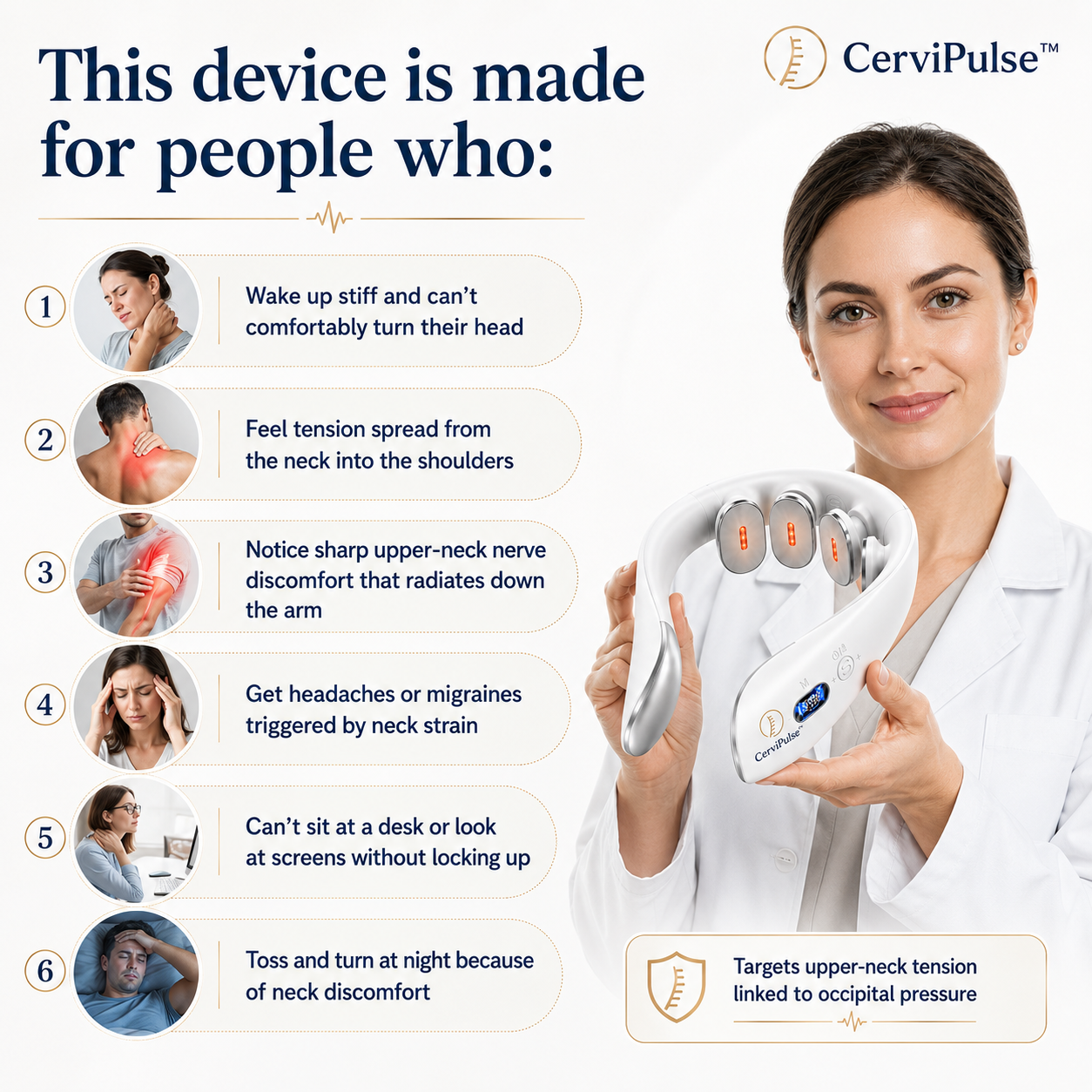 CerviPulse-No More Recurring Headaches From Occipital Neuralgia and Cervical Spinal Stenosis