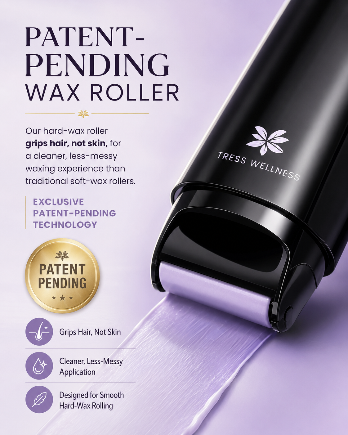 Tres Wellness First-Ever Hard Wax Roller
