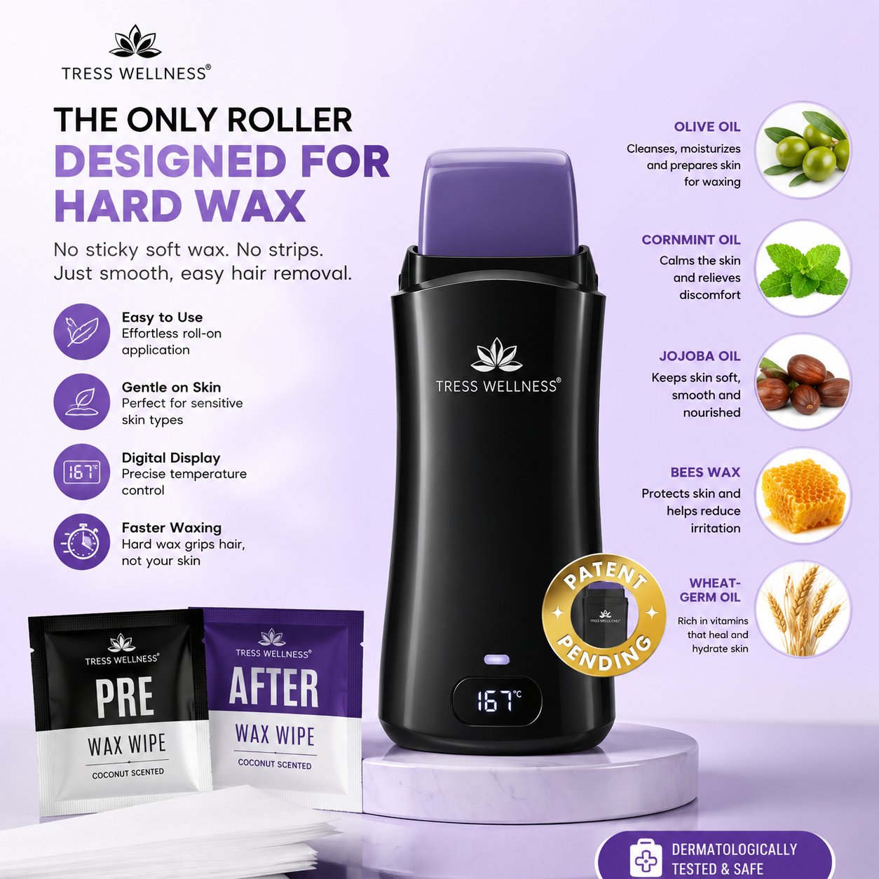 Tres Wellness First-Ever Hard Wax Roller