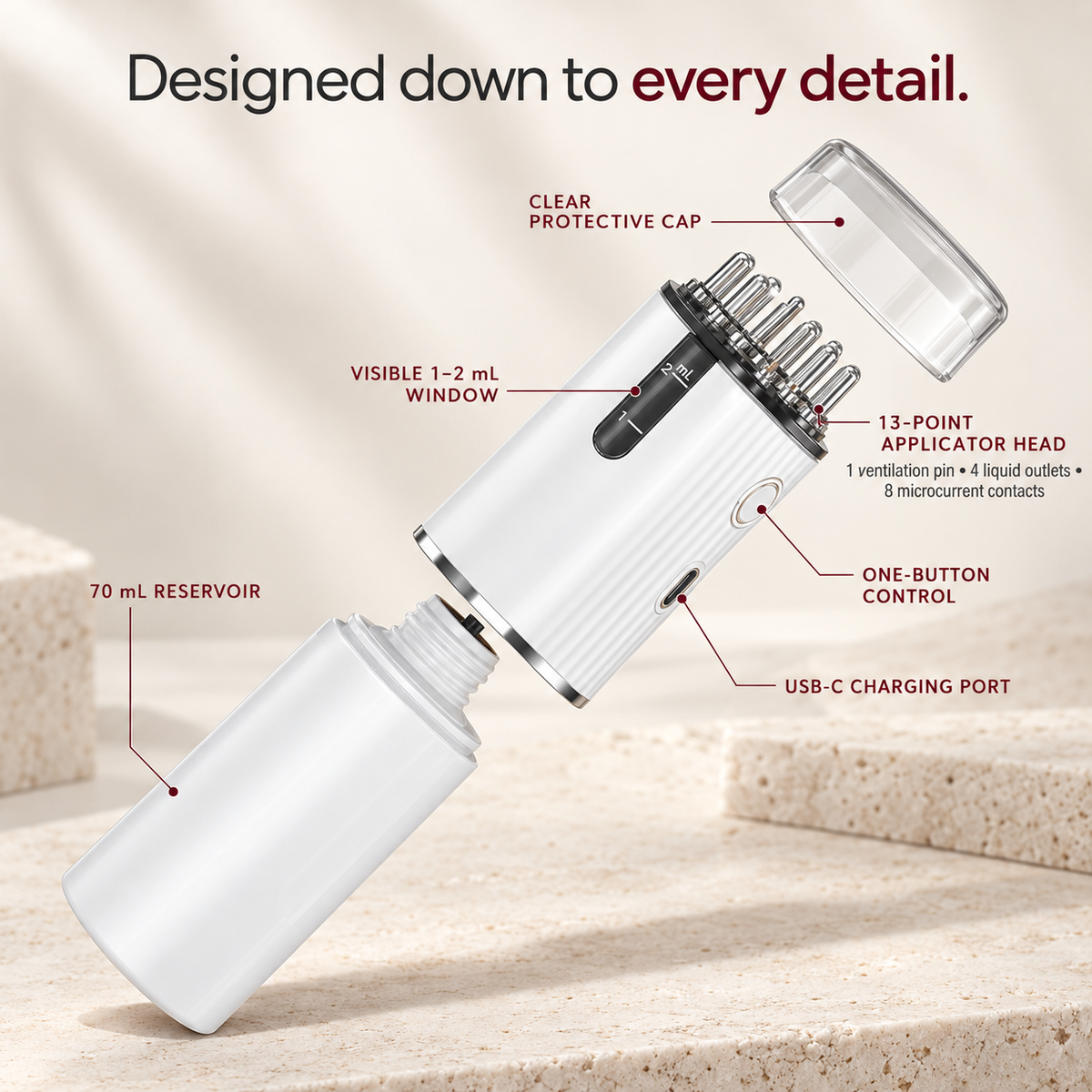 HairBack Pro- 3-in-1 Hair Regrowth Scalp Applicator