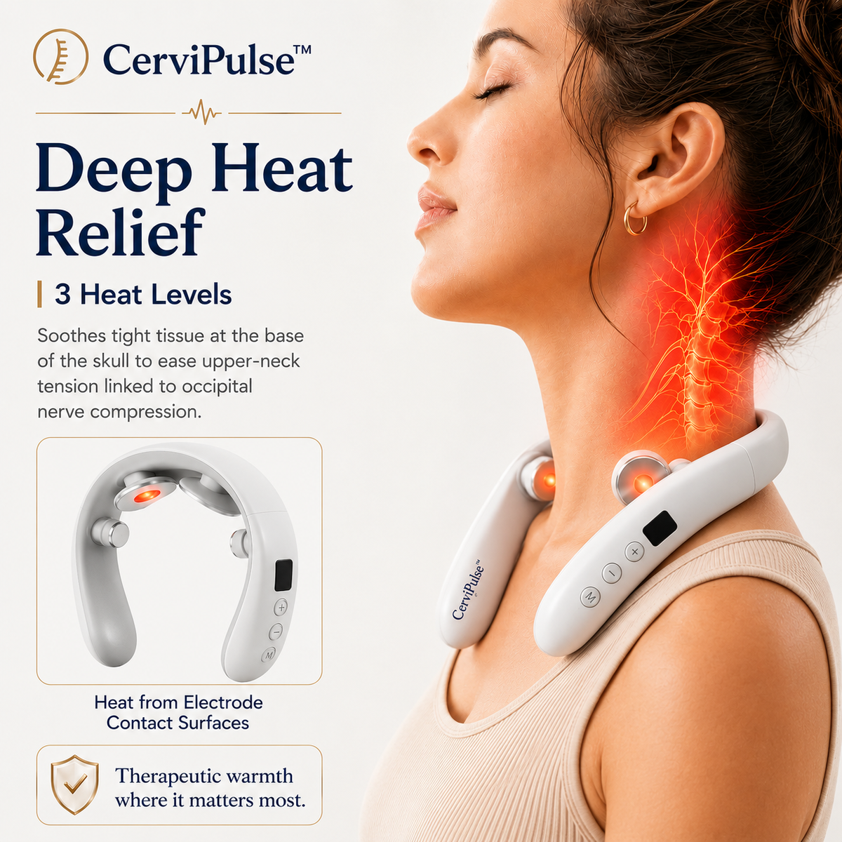 CerviPulse-No More Recurring Headaches From Occipital Neuralgia, Migraines and Cervical.