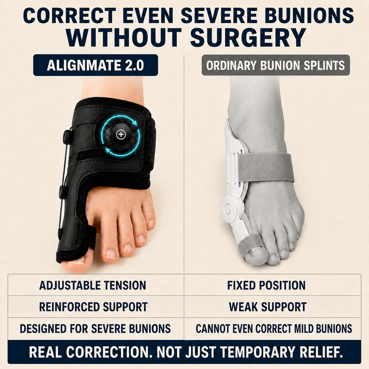 AlignMate 2.0 — Advanced Correction for Even Severe Bunions