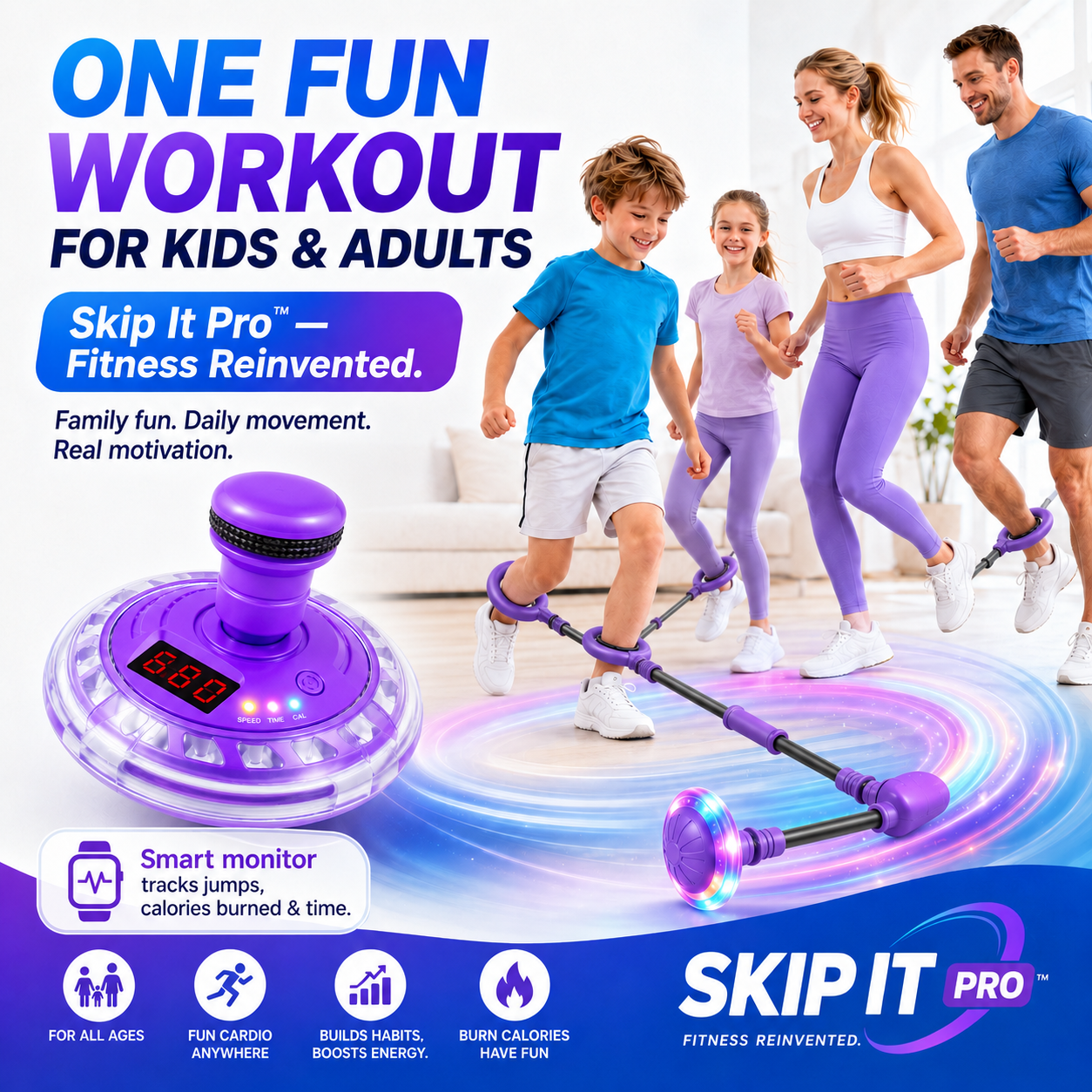 Skip It Pro™ Fitness Reinvented for Kids & Adults